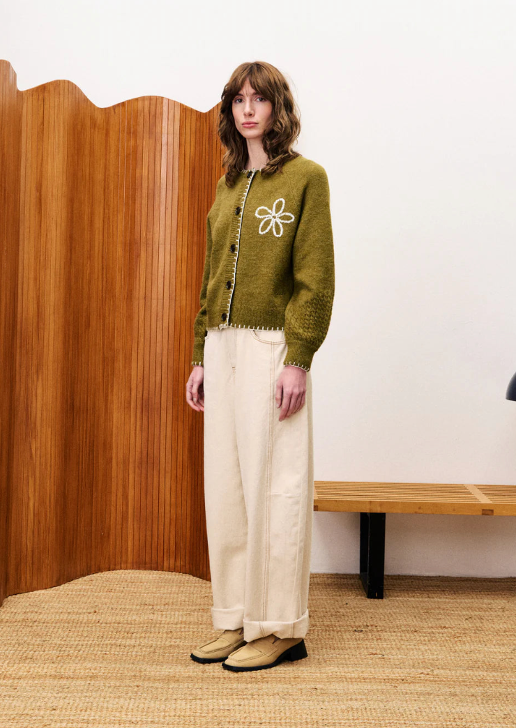 Bergamot Embellished Cardi