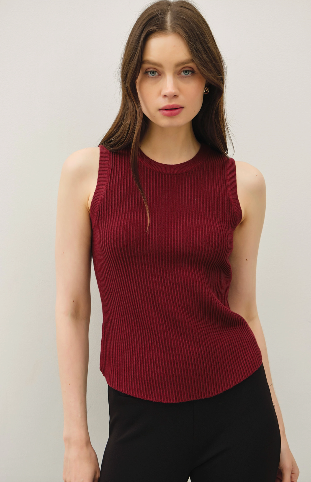 Ribbed Sweater Tank