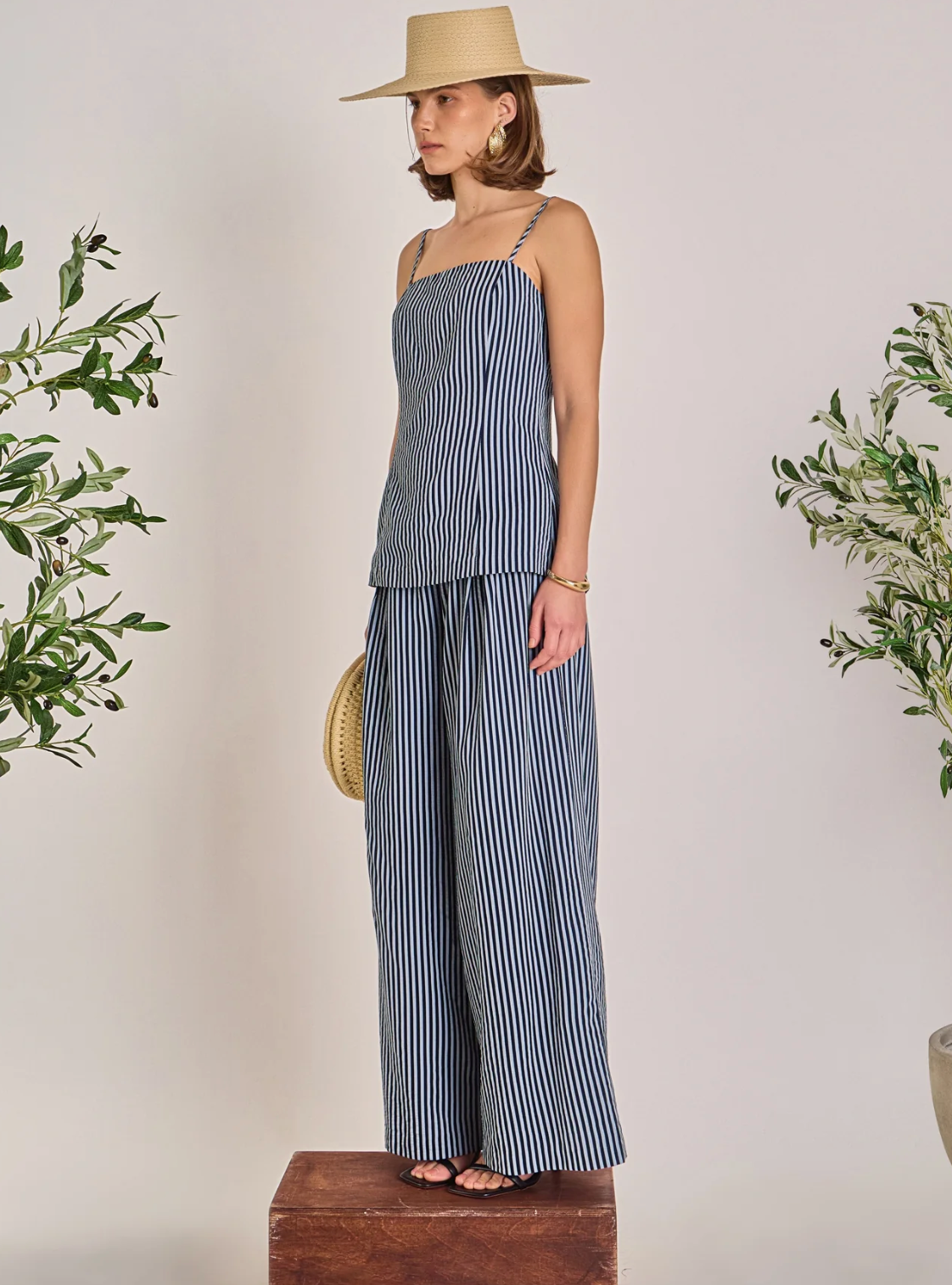 Baha Striped Long Top