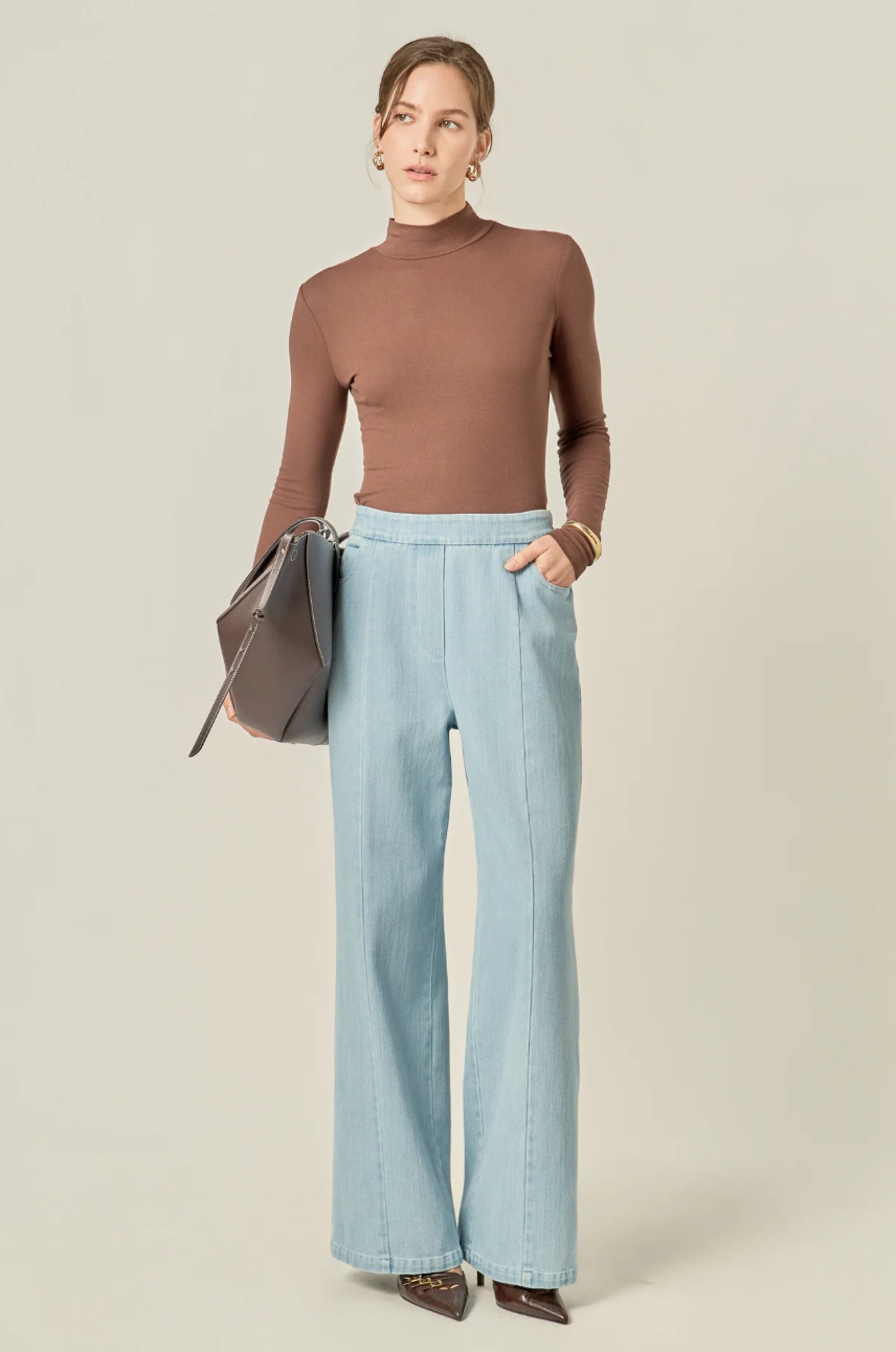 Elanor Pintuck Denim Pants