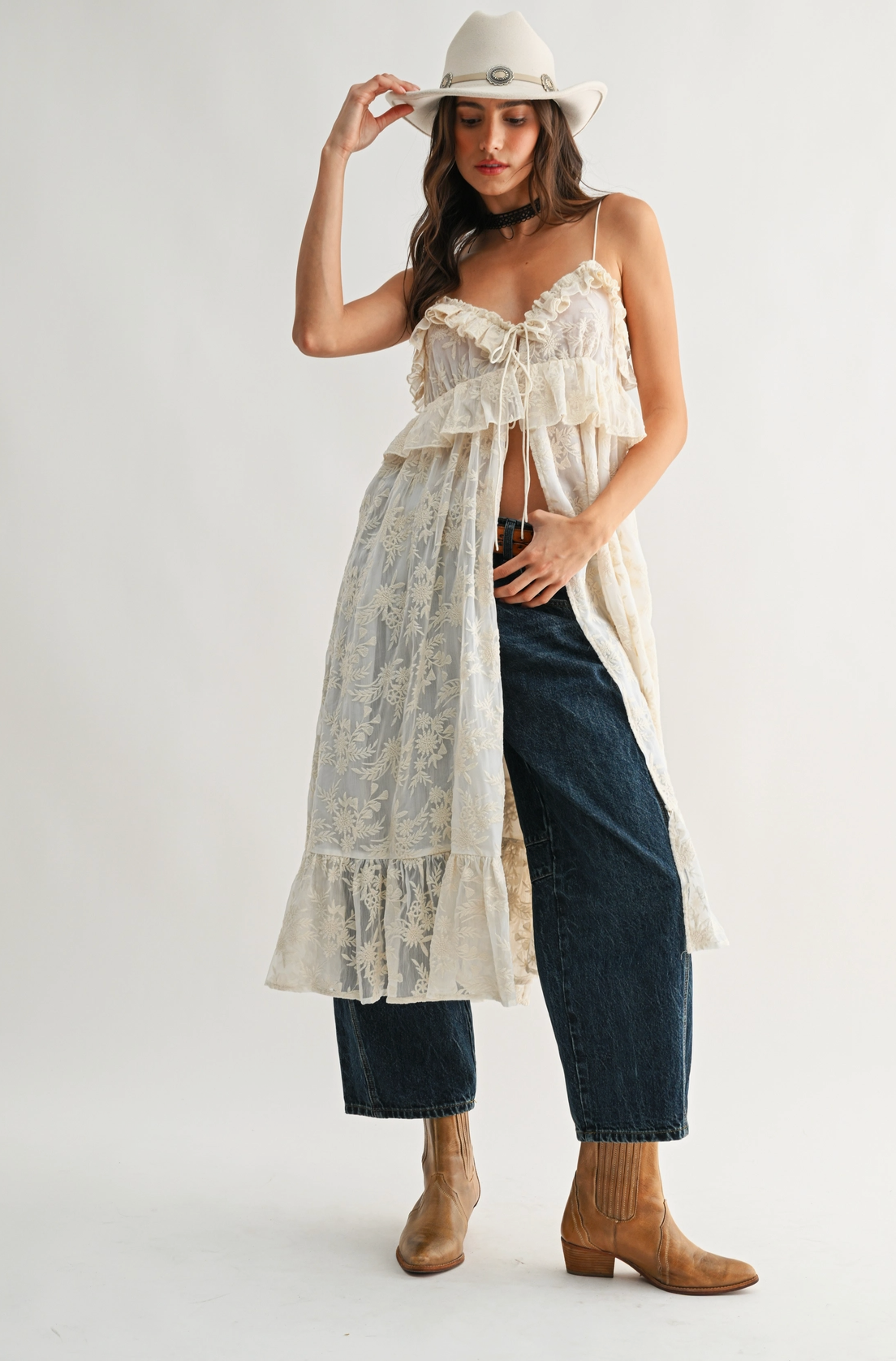 Cheyenne Ruffle Top