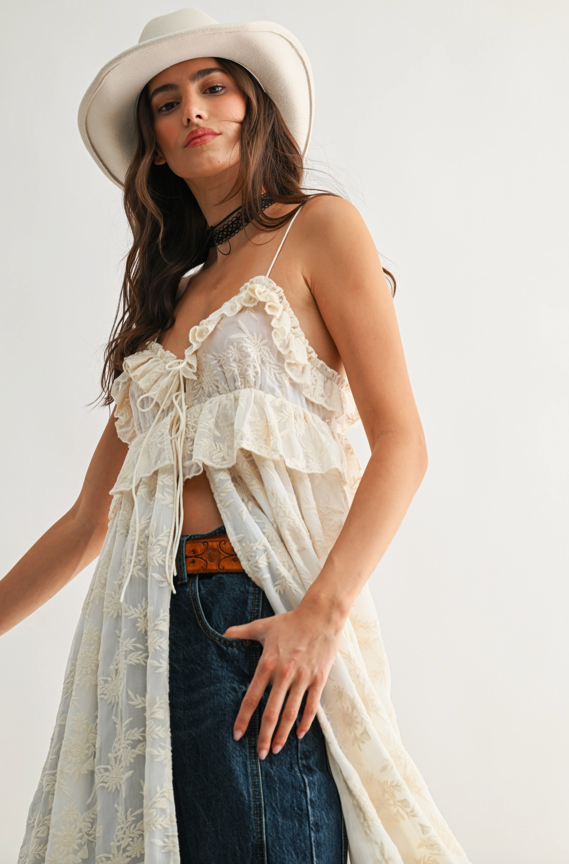 Cheyenne Ruffle Top
