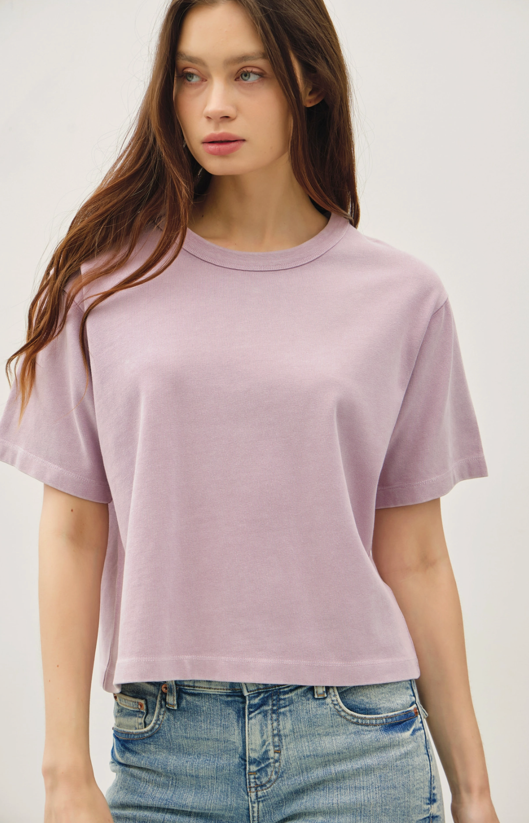 Garment Dyed Crewneck Top