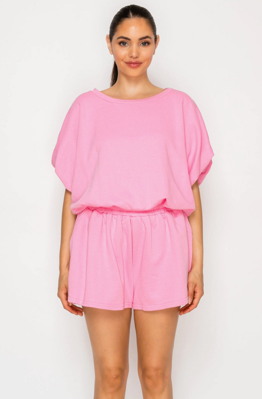 Bubblegum French Terry Top