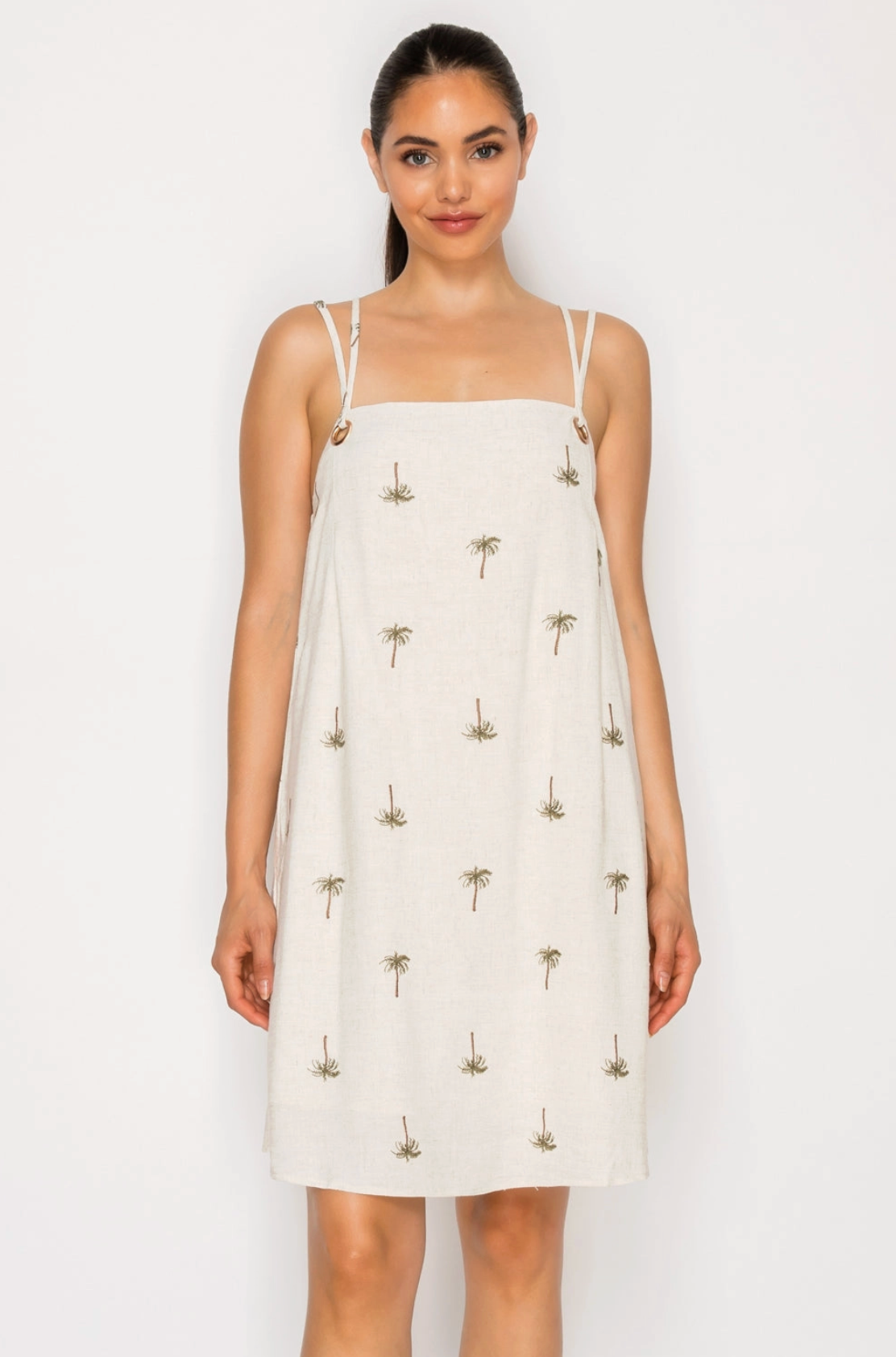 Drifting Palms Mini Dress