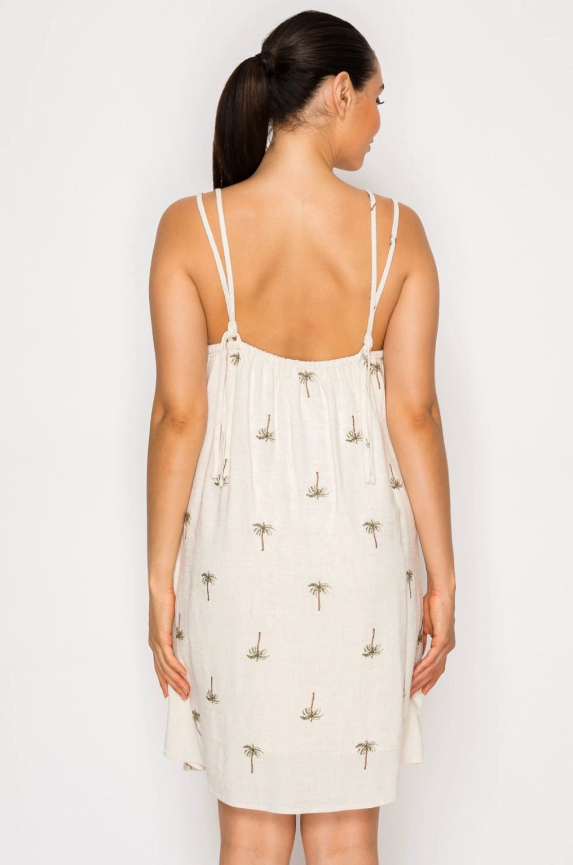 Drifting Palms Mini Dress