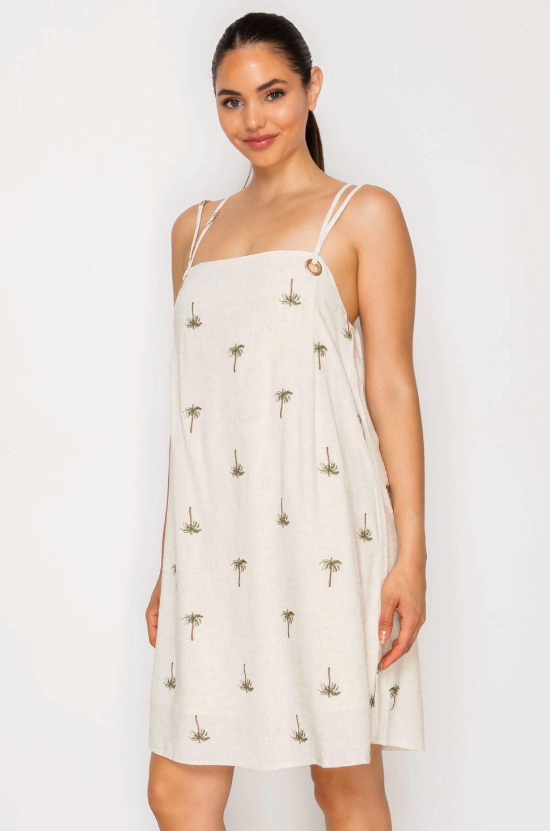 Drifting Palms Mini Dress