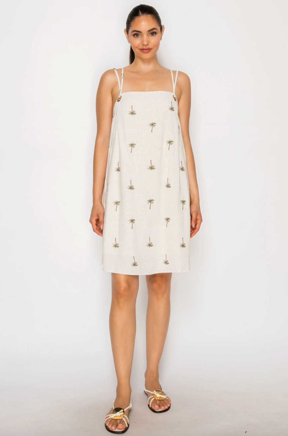 Drifting Palms Mini Dress
