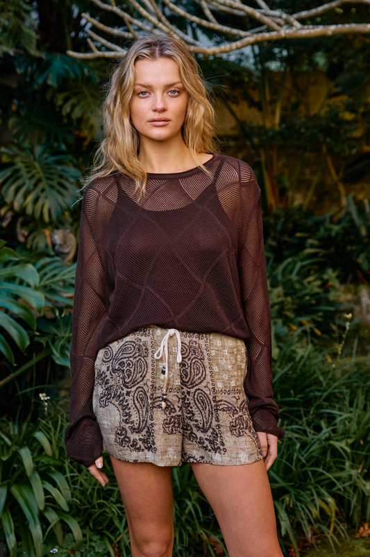 Scarf Print Shorts