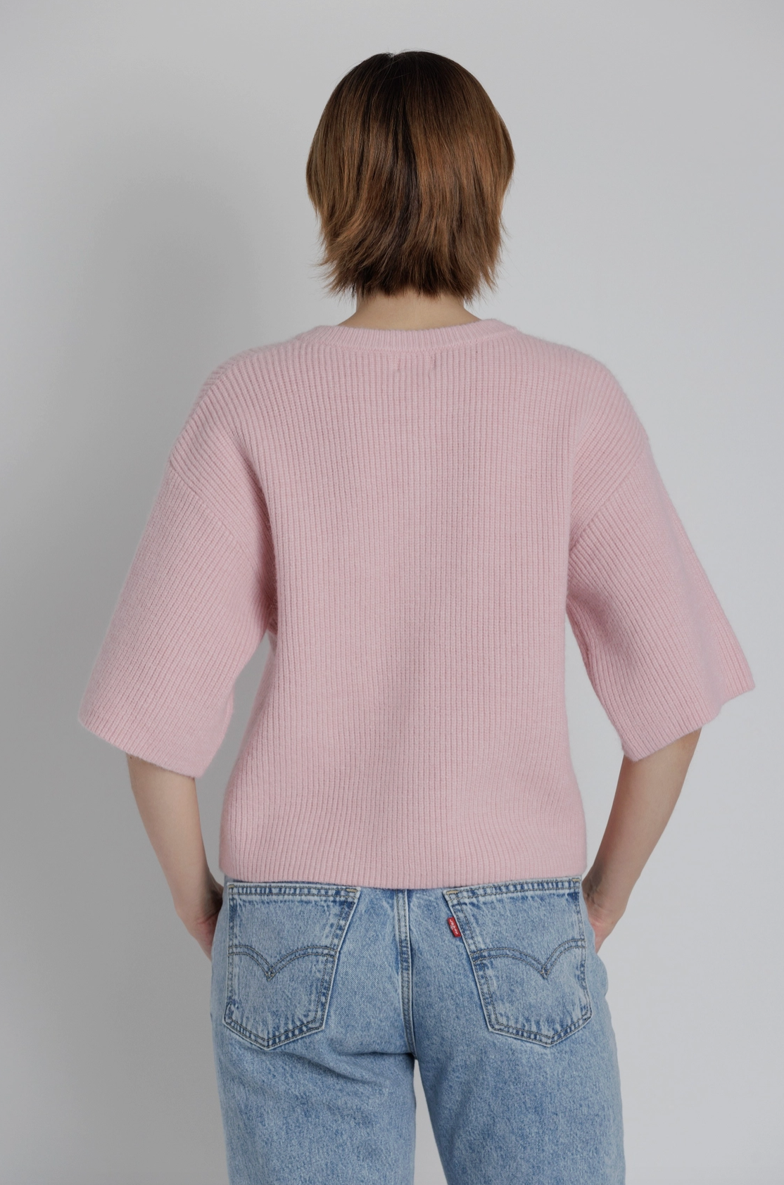 Short Sleeve Knit Cardigan