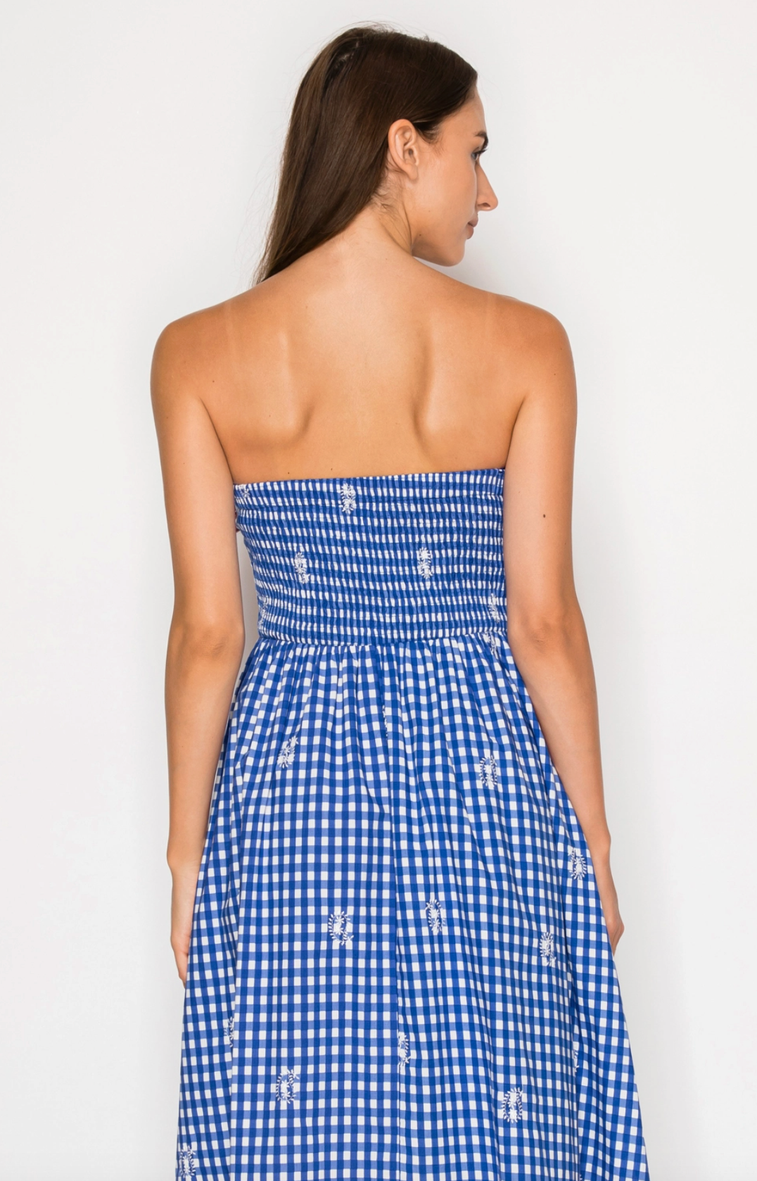 Azure Lace Tubi Maxi Dress