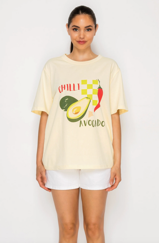 Chilli Avocado Vintage Graphic Tee