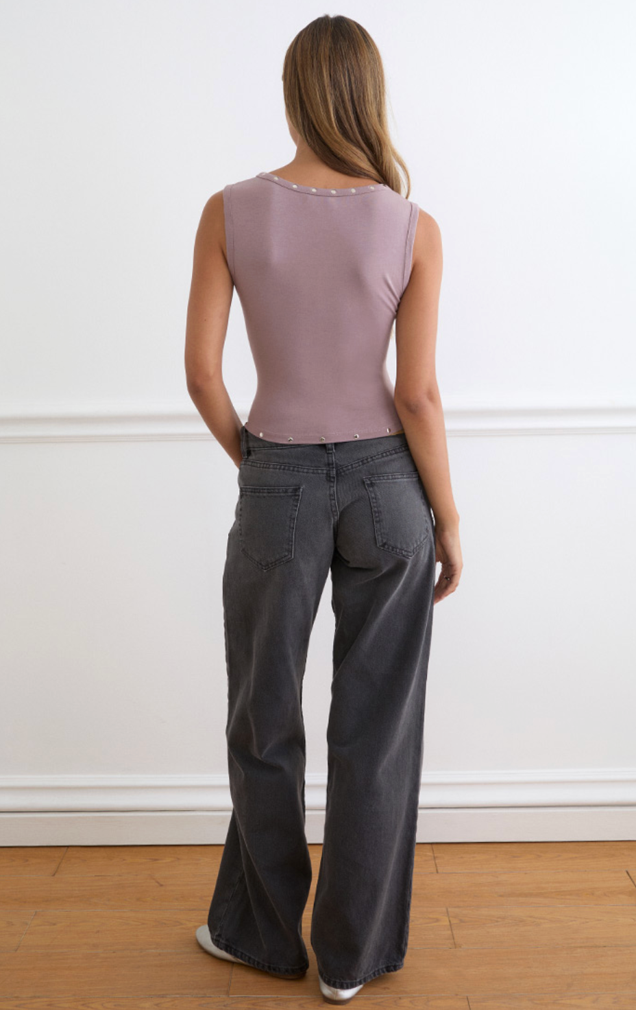 Yetta Double Studded Vest Top