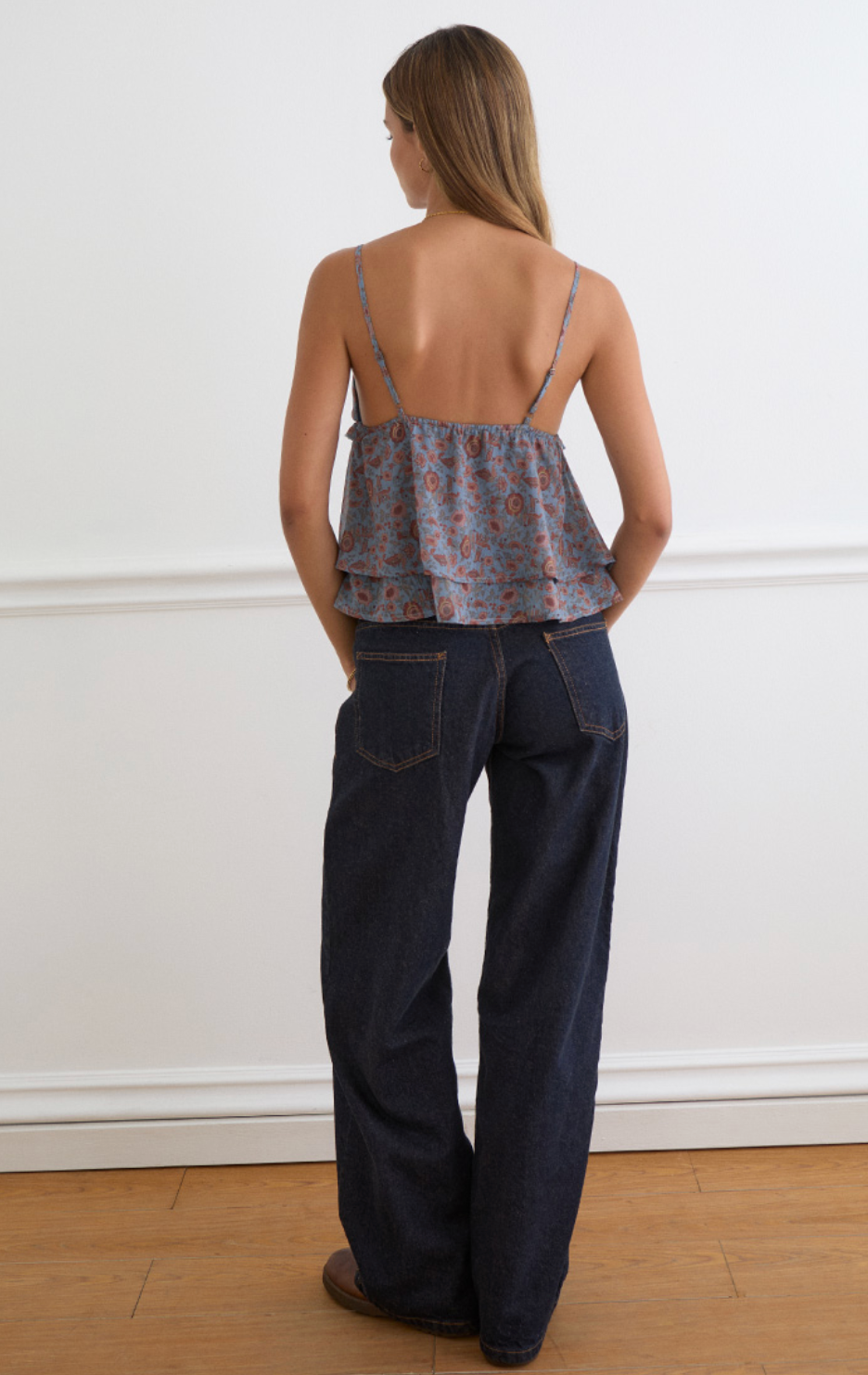 Shadow Blossom Millar Frill Top