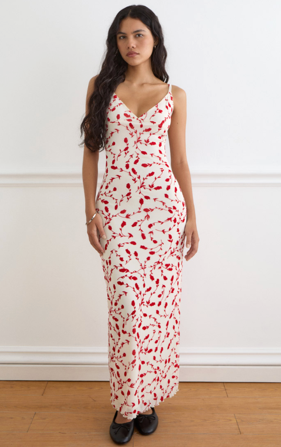 Leafy Lily Flock Sitiya Maxi Dress