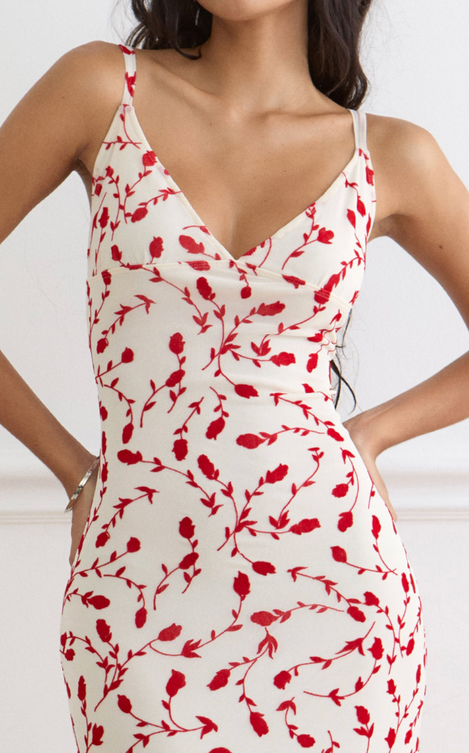 Leafy Lily Flock Sitiya Maxi Dress