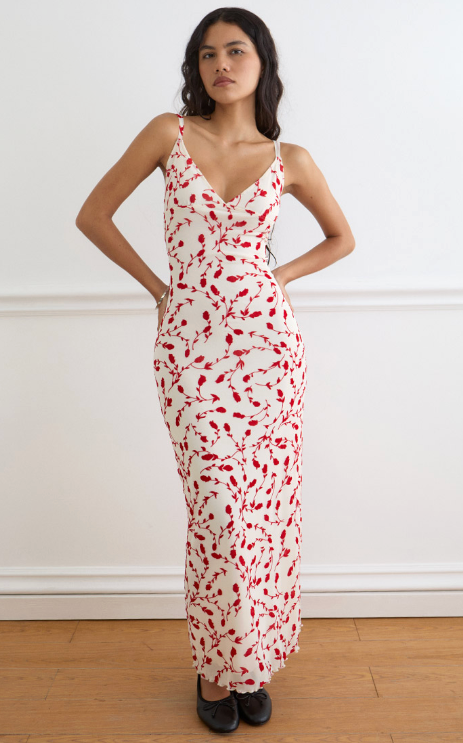 Leafy Lily Flock Sitiya Maxi Dress