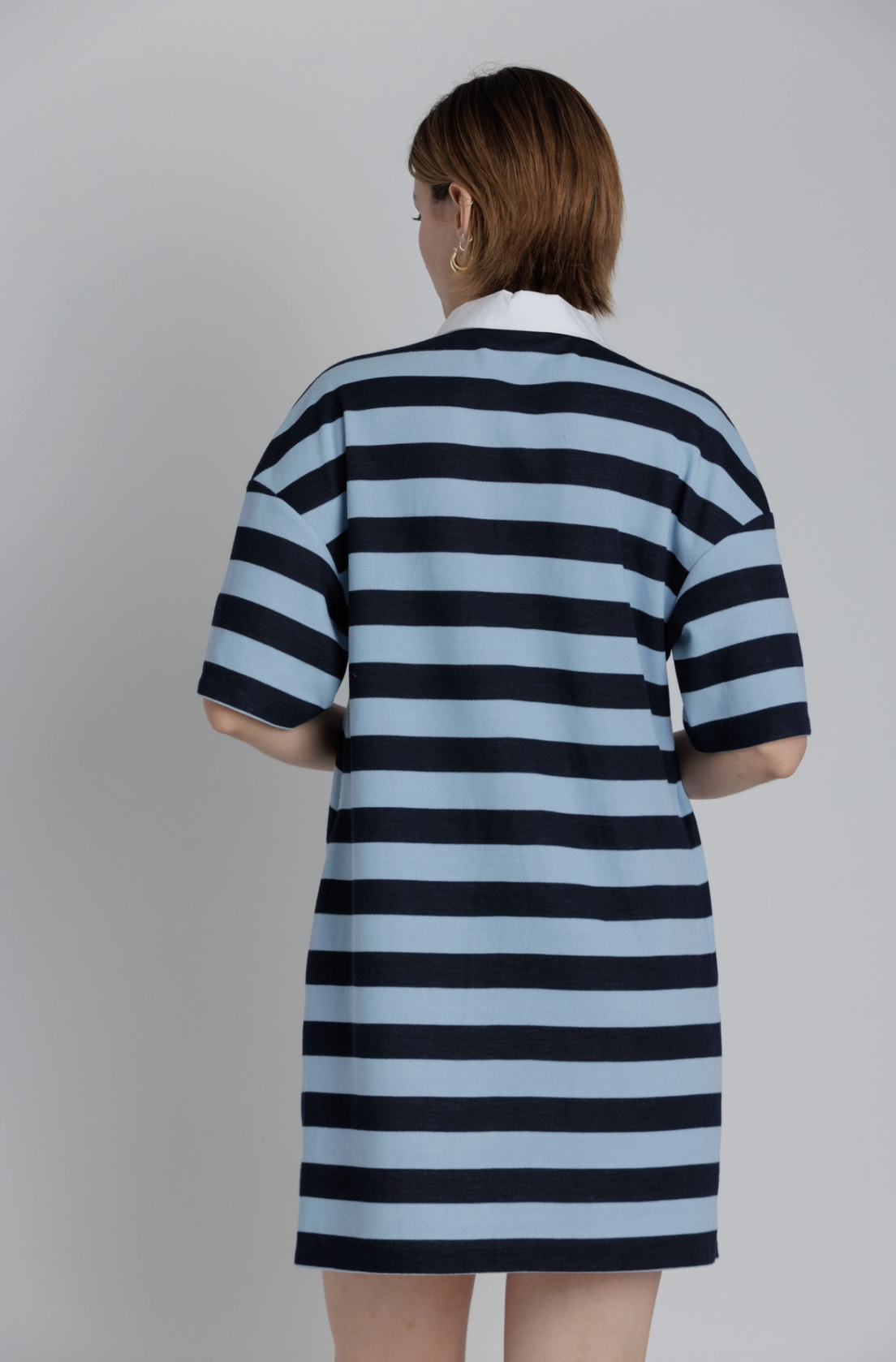 Striped Mini Polo Dress