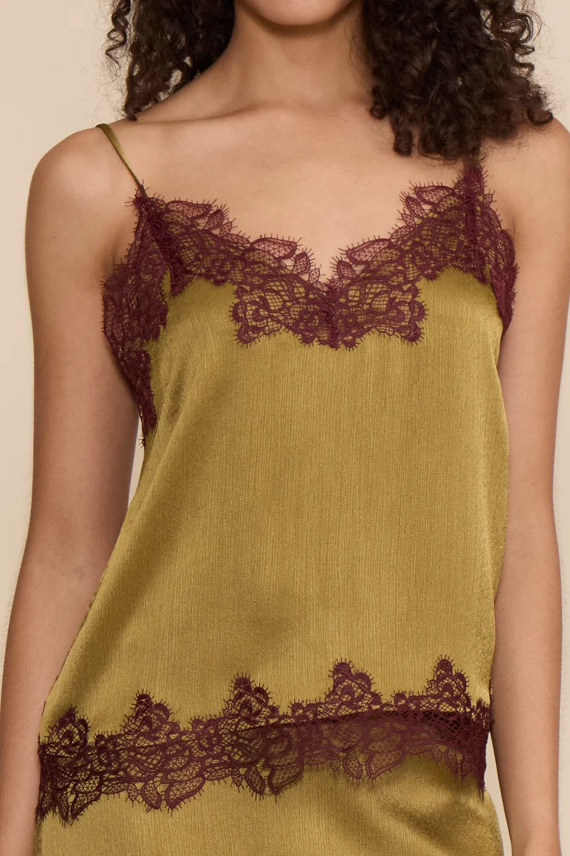 Vanessa Satin Lace Trim