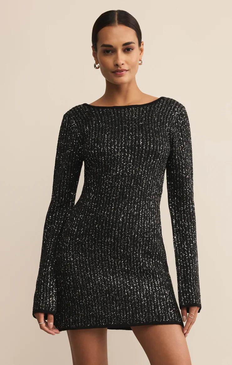 La Marca Sequin Mini Dress