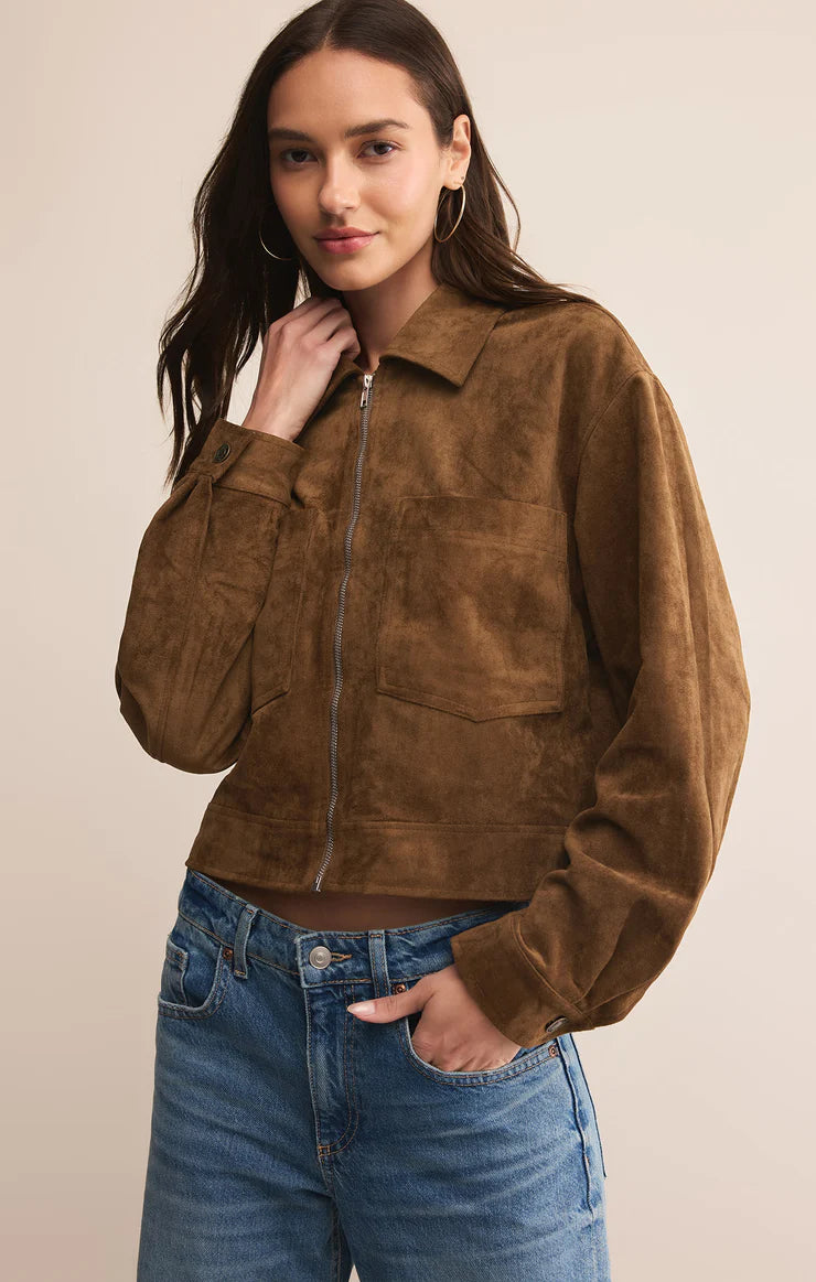 Heritage Faux Suede Jacket