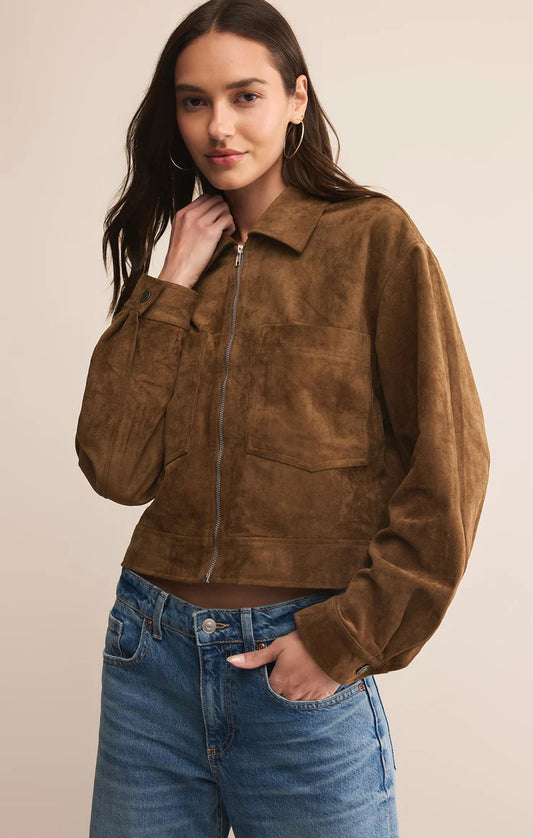 Heritage Faux Suede Jacket