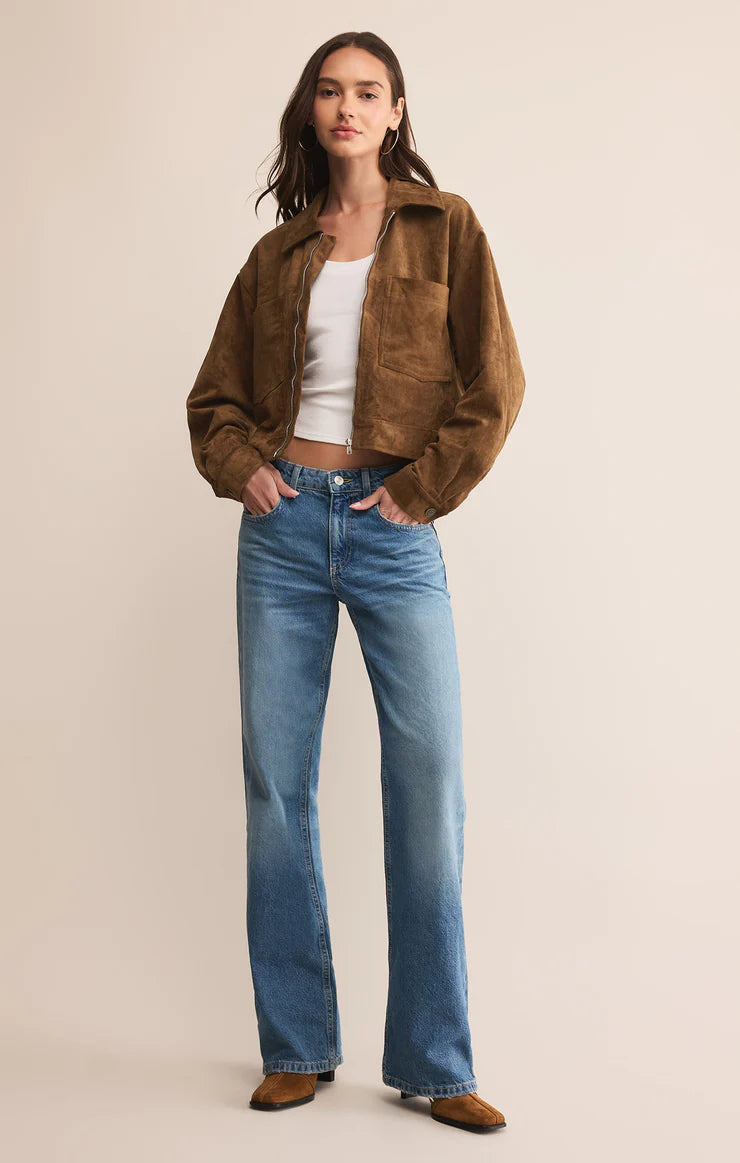 Heritage Faux Suede Jacket