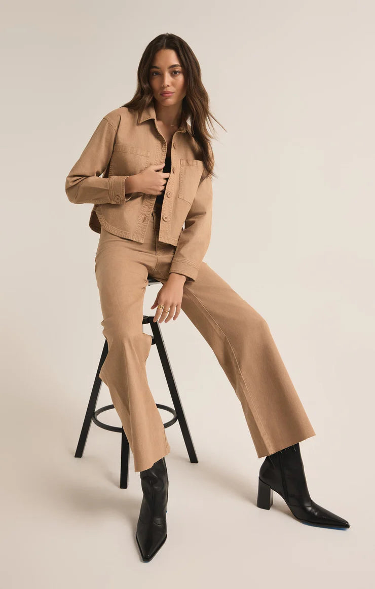 All Day Cropped Washed Jacket
