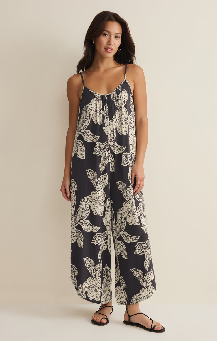Flared Asha Floral Jumpsuit