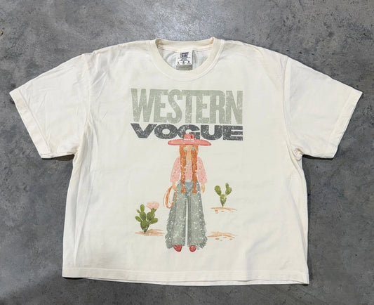 Cowgirl Kaki Tee