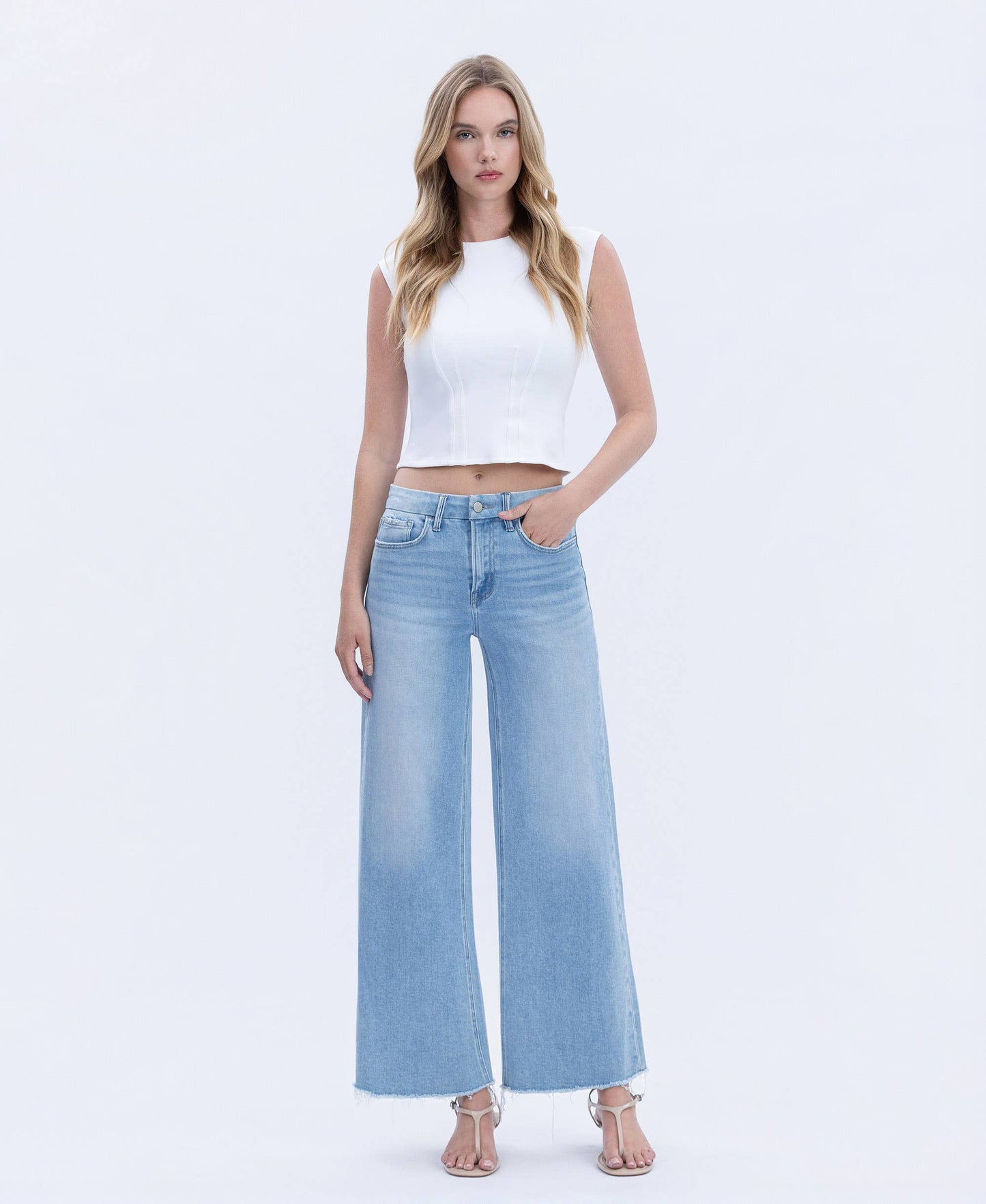 Quieter HR Wide Leg Ankle Hem