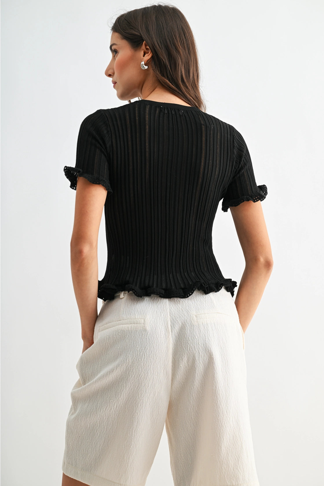 Nightfall Ribbed Knit Top