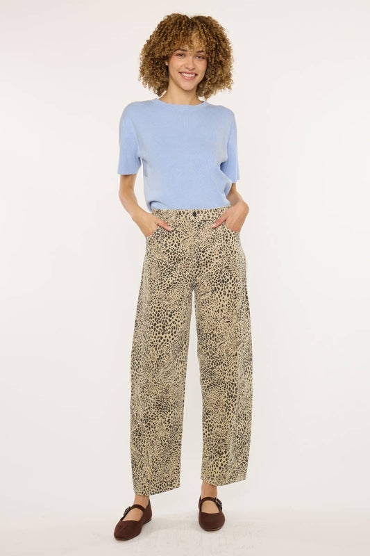 Low Slung Corduroy Barrel Pants