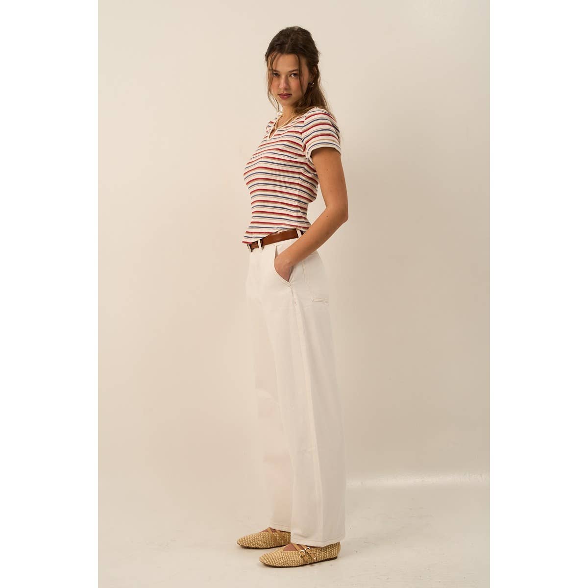 Vibrant Striped Knit Top