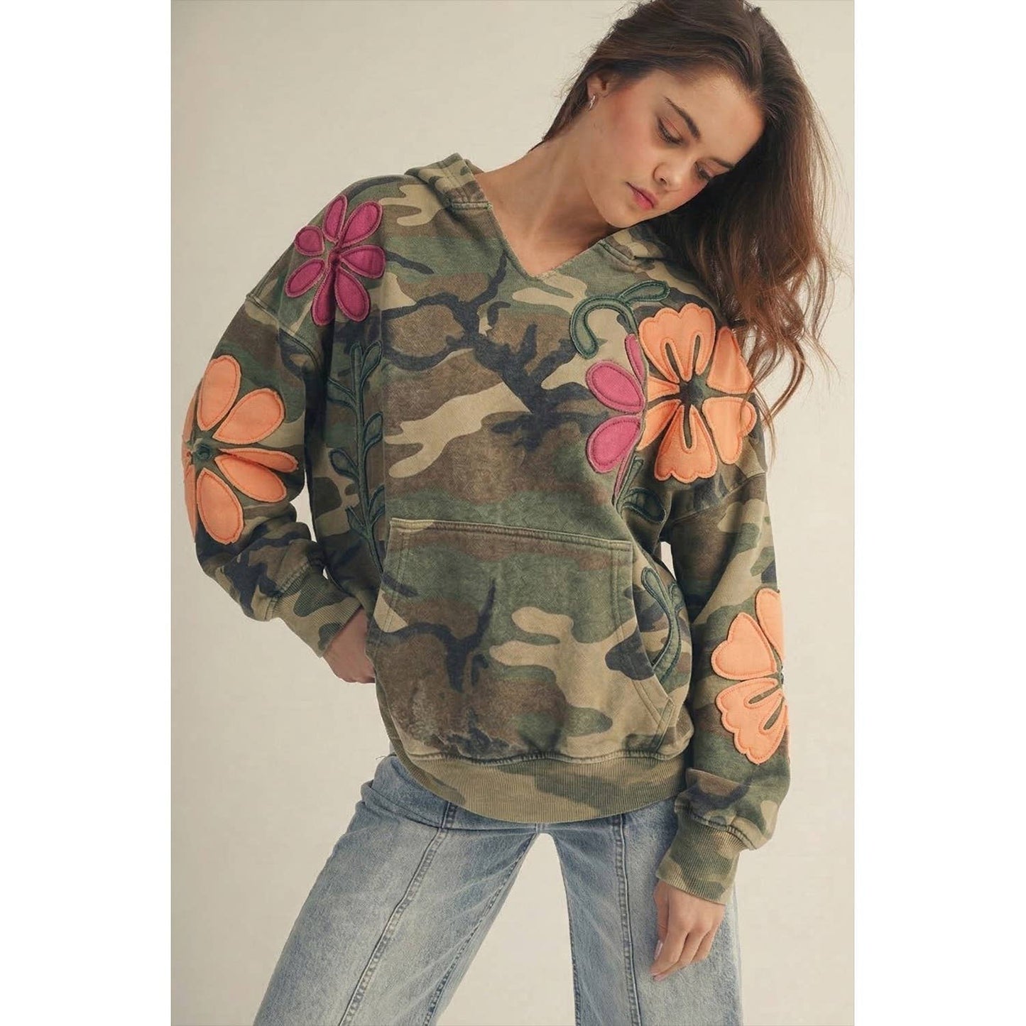Vintage Camo Artisan Bloom Hoodie