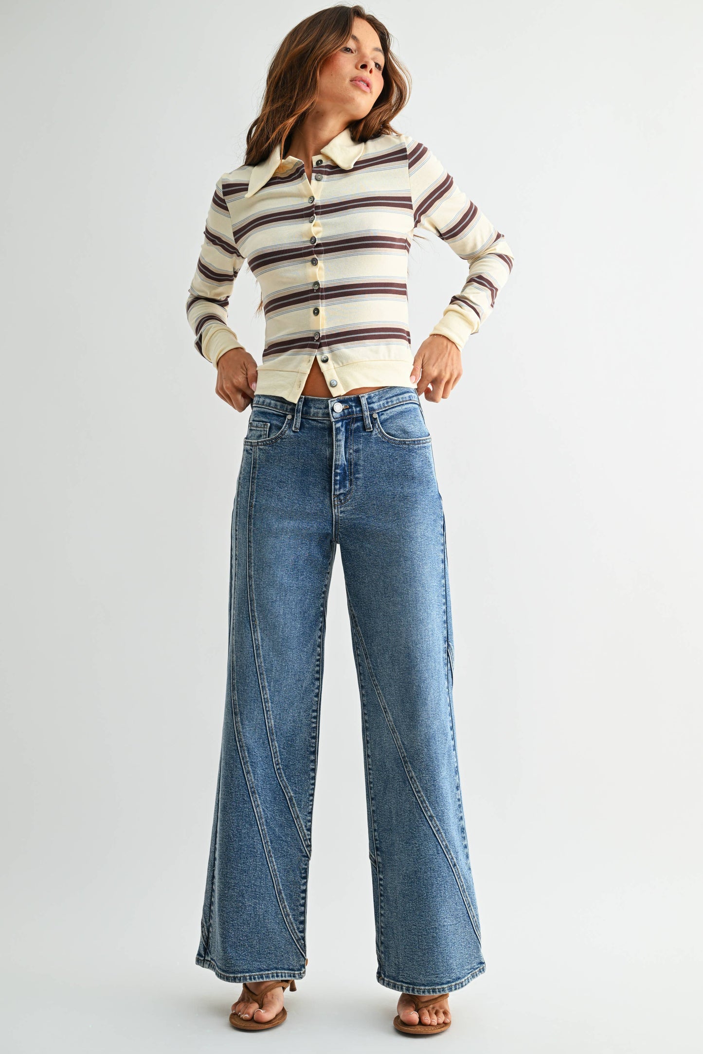 Asymmetric Seamed Straight