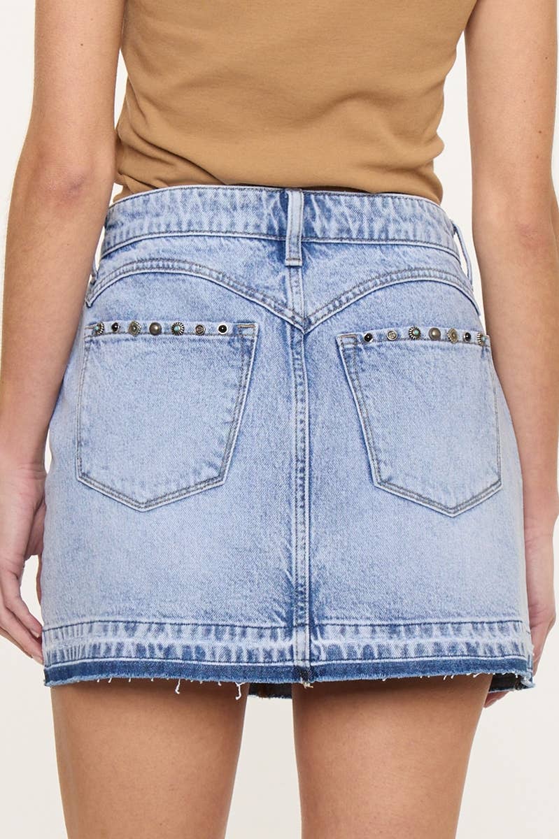 Western Lasso Denim Skirt