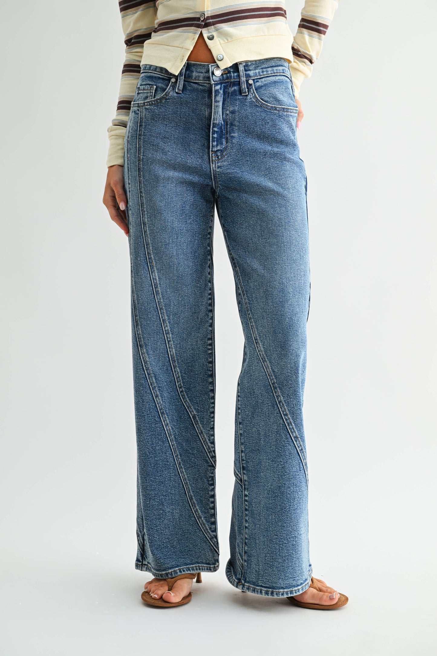 Asymmetric Seamed Straight