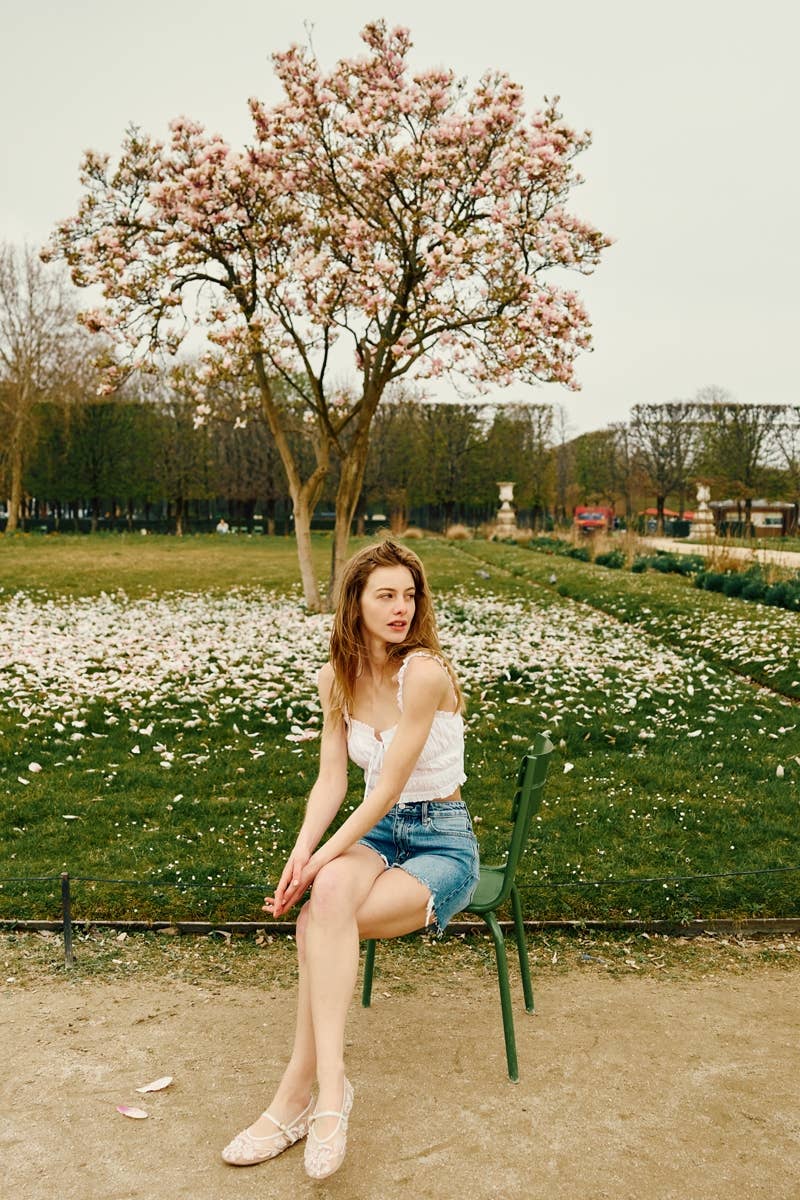 Jessie High Rise Denim Shorts