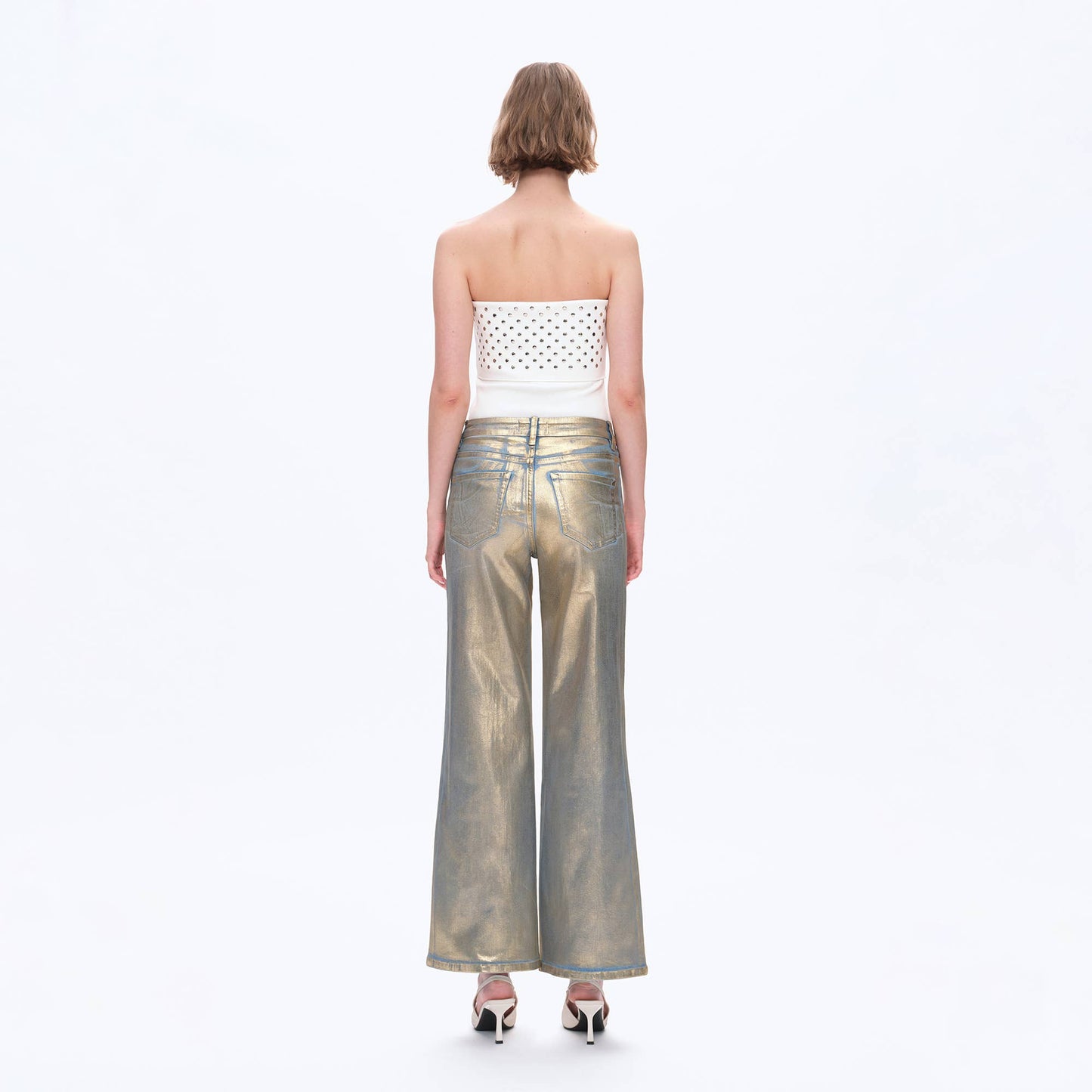 Foil Wide Leg Denim