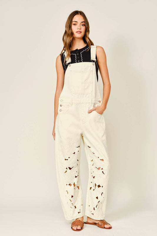 Alanna Embroidered Overalls