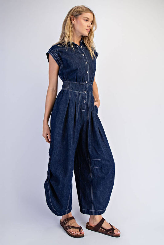 Denim Parachuter Jumper