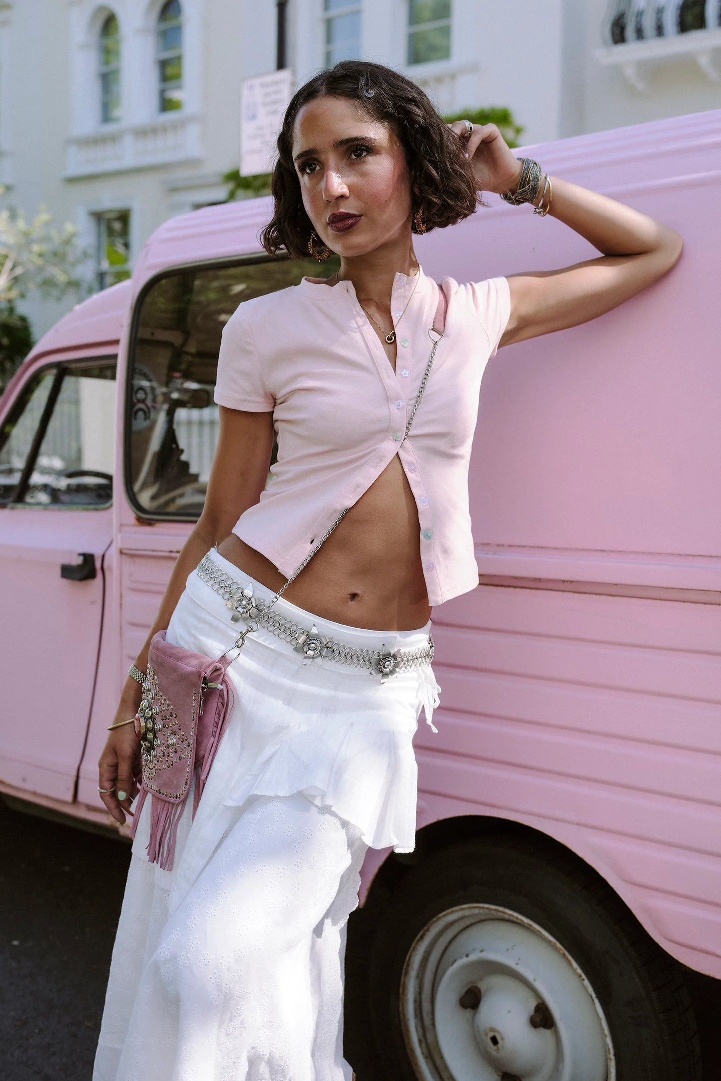 Funky Button Tee