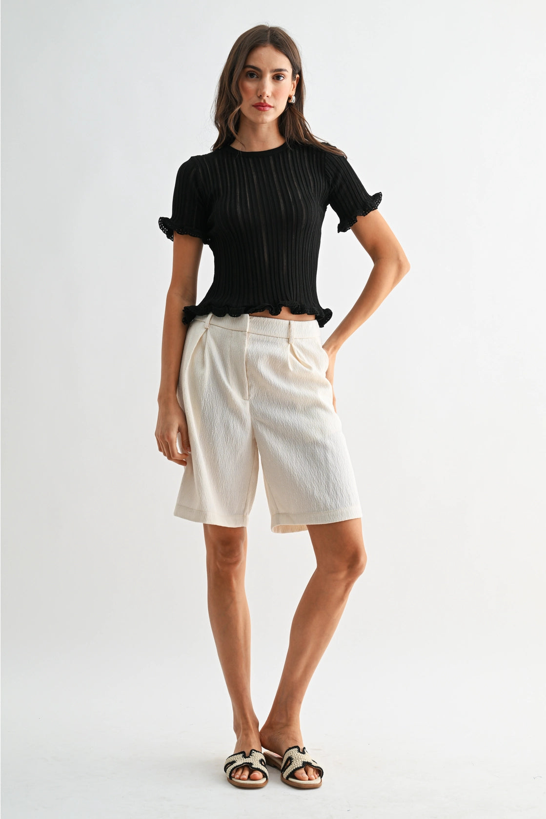 Nightfall Ribbed Knit Top