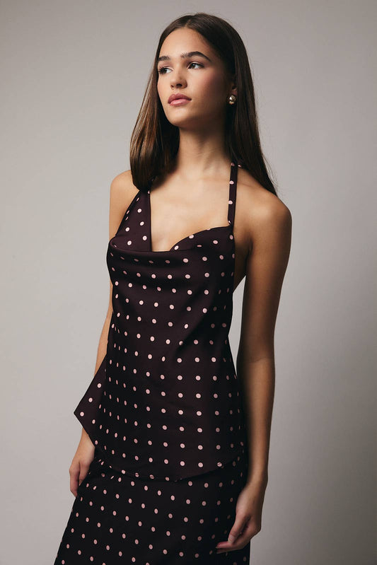 Asymmetrical Cowl Neck Top