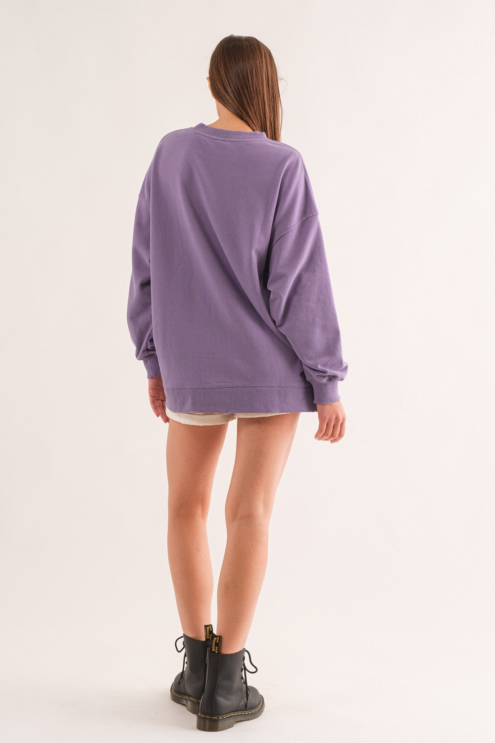 Mineral Washed Oversized Crew