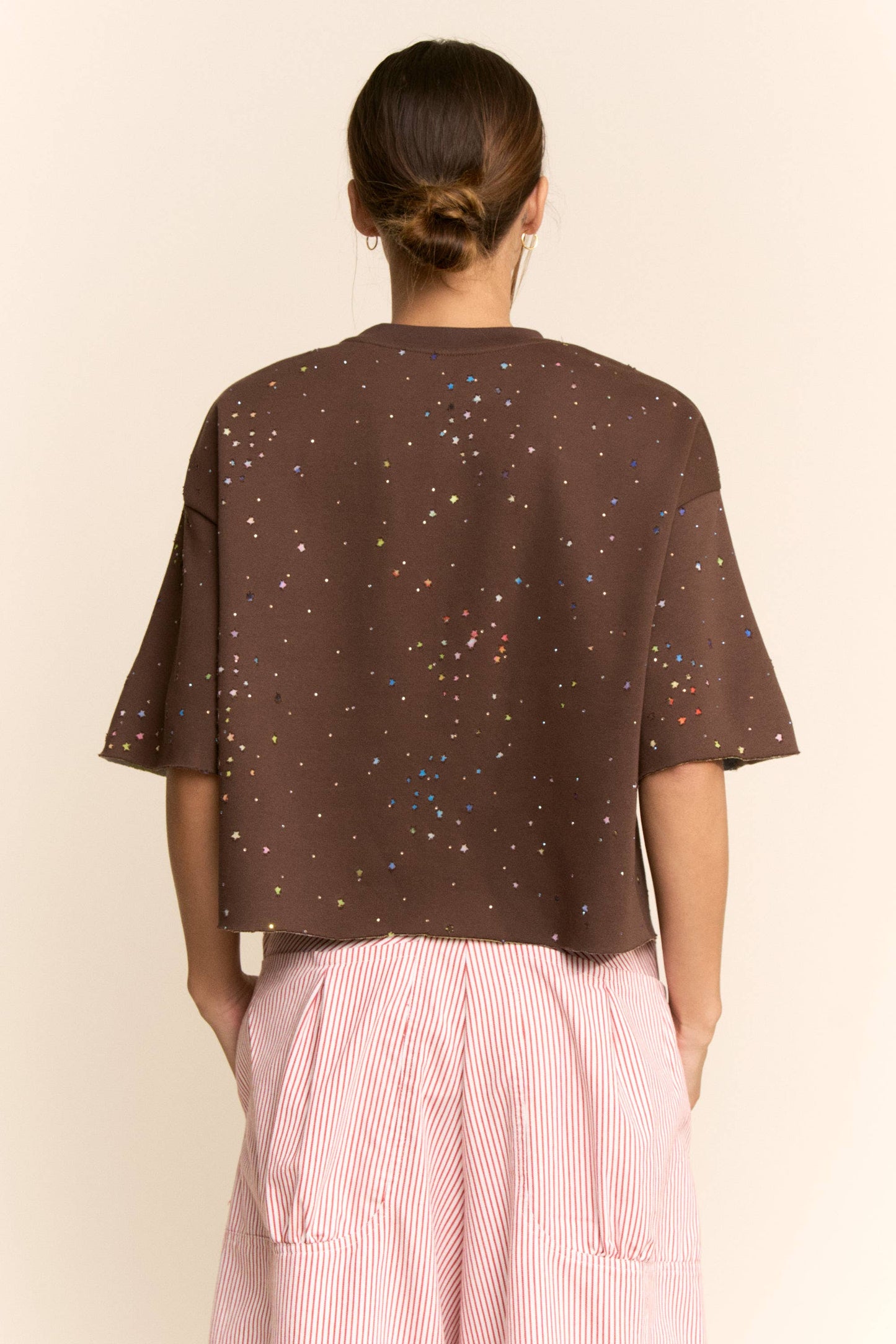 Multicolor Star Relaxed Tee