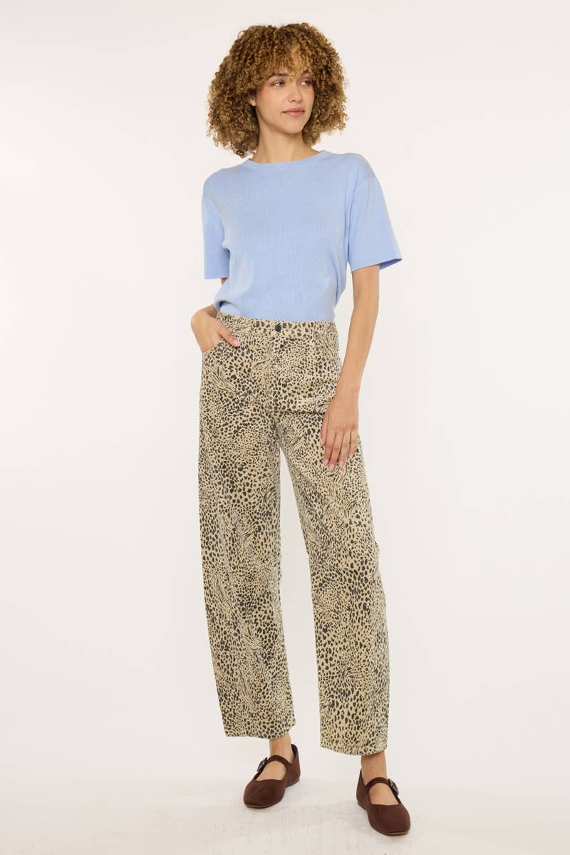 Low Slung Corduroy Barrel Pants
