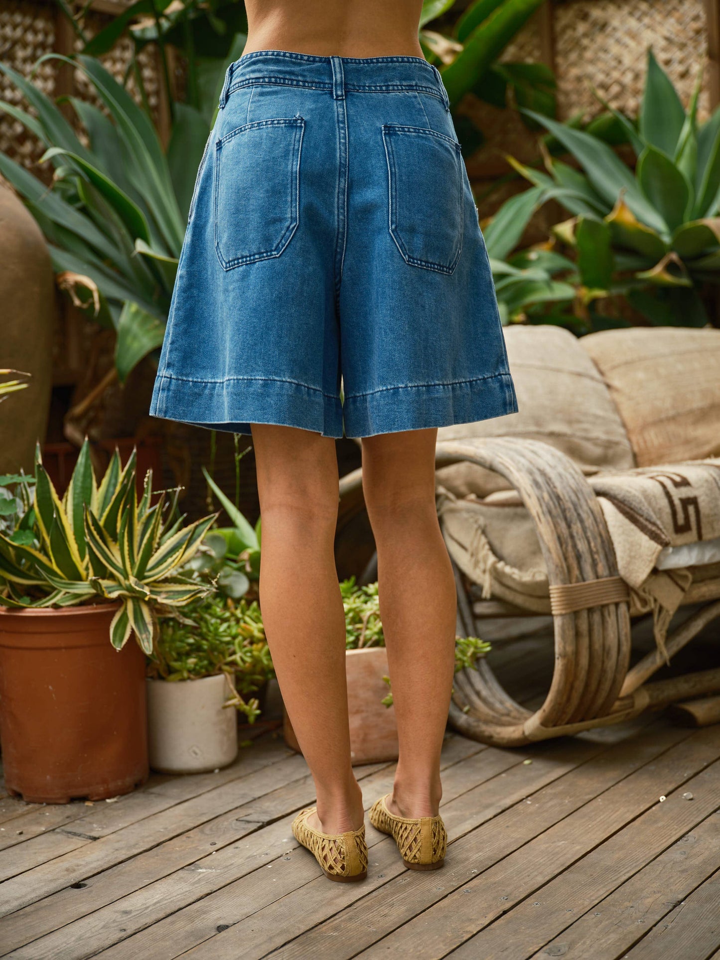 Ruffles Bermuda Short