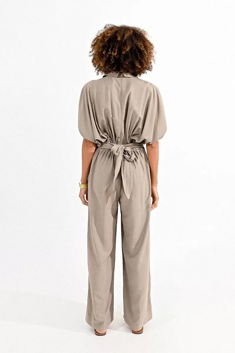 Crossed Back Straps Jumpsuit